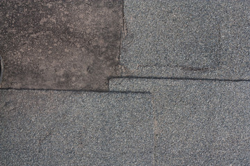 Close-up of old ruberoid texture