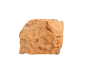piece of brick on a white background