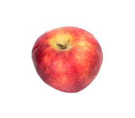 Fototapeta na wymiar Red ripe apple isolated on a white background