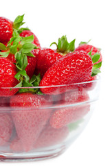 Strawberries in a plate