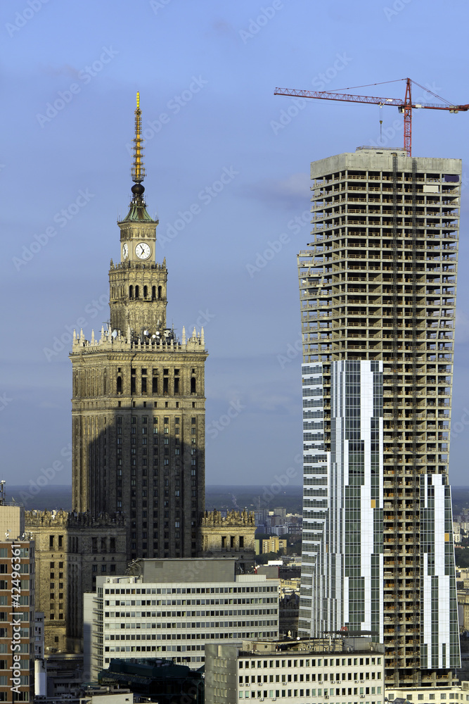 Canvas Prints warsaw aerial view