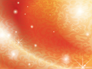 vector orange background with abstract tracery