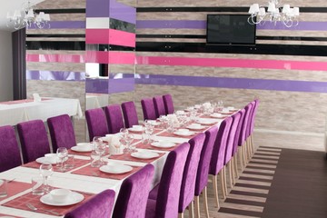 Modern cafe interior.