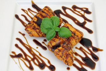 Putenmedaillons mit Balsamico