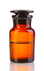 Medicine bottle isolated on white