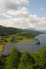 Fototapeta na wymiar Królowej Zobacz, Loch Tummel