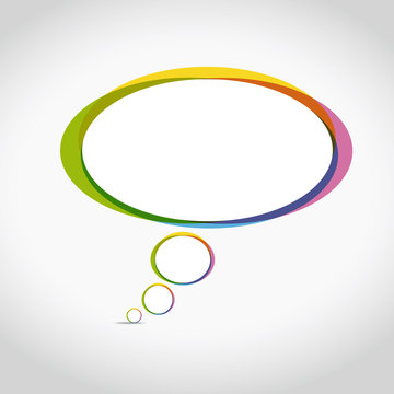 bulle dialogue de couleur