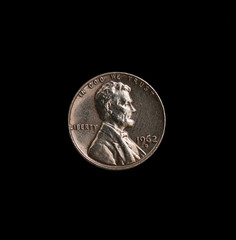 money usa dollar one cent verso