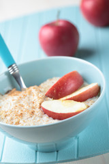 Oatmeal porridge with apple
