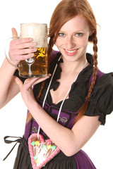 Frau im Dirndl