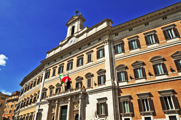 Fototapeta na wymiar Rzym, Palazzo Montecitorio - szef Izby Deputowanych