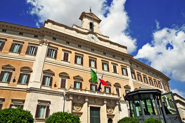 Fototapeta premium Roma, Palazzo di Montecitorio - Sede della Camera dei Deputati