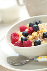 Muesli with fruits
