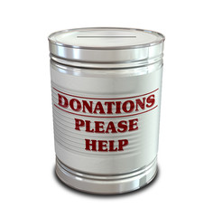 Donation Tin Can