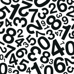 black number background