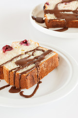 cake with chocolate and cherry