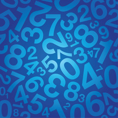 blue number background