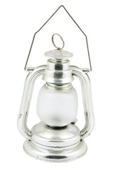 old electric lamp antique style isolated on white background