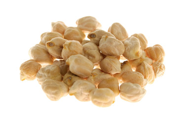 Chickpeas Isolated on White Background