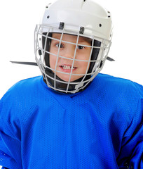 Little Boy Hockey Player