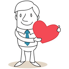 Geschäftsmann, Herz