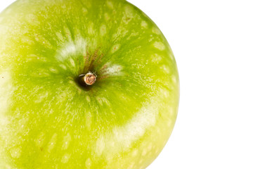 green apple isolated on white background