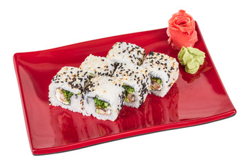 Japanese traditional Cuisine - Maki Roll with Nori , Cream Chees