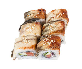 Japanese traditional Cuisine - Maki Roll with Cucumber , Cream C