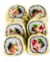 Japanese Cuisine -Tempura Maki Sushi (Deep Fried Roll made of sa