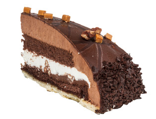 Piece of chocolate cake