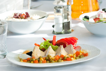 Schab pieczony z warzywami