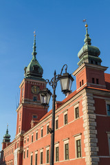 Fototapeta na wymiar Warsaw, Poland. Old Town - famous Royal Castle. UNESCO World Her