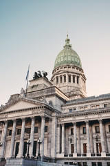 Fototapeta na wymiar Budynek Kongresu w Buenos Aires, Argentyna