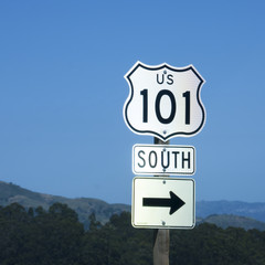 101 South to the right