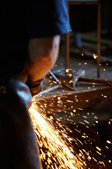 Welding sparks
