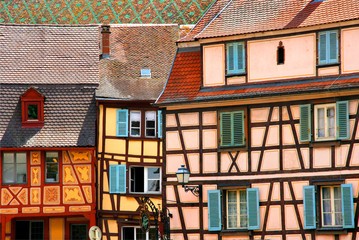 Fototapeta premium Fachwerkhäuser / Colmar, Elsass