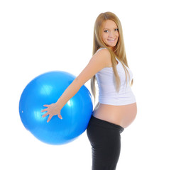 Beautiful pregnant woman