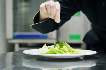 chef preparing meal
