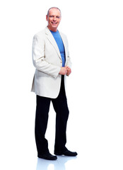 Handsome elderly man.