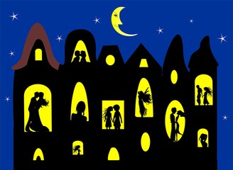 miasto nocą © klatki