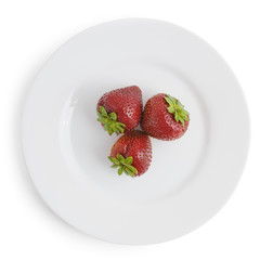 Strawberries on a dish