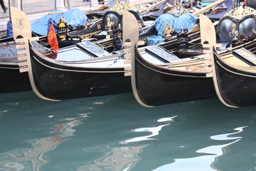 Typical Gondola in Venice (Italy)