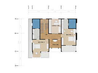 Third floor plan, Proposal of planning house