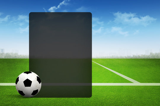 Soccer abstract background with page presentation