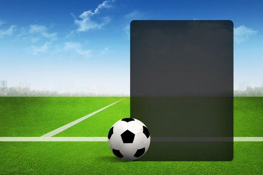 Soccer abstract background with page presentation