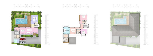 Set of planning house