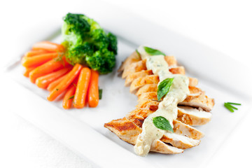 Grilled Chicken Brest with Veggies