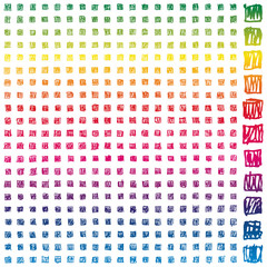 399 basic scribble pixels spectrum