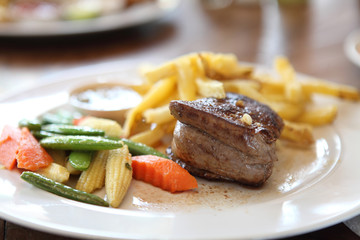 Filet mignon beef steak