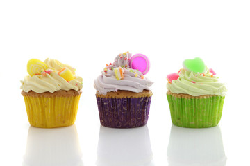 colorful cupcakes